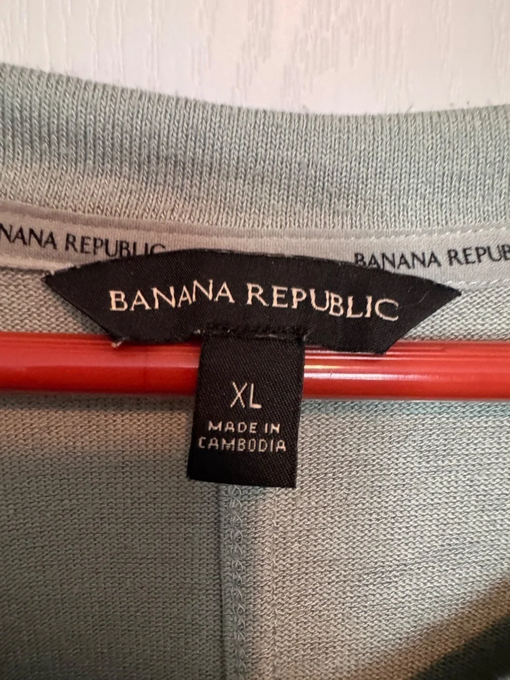 Banana Republic V-Neck Long Sleeve Side Slit Soft Top Knit Green XL